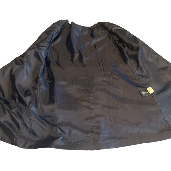 Women’s DKNY Gray Wool Blend Babydoll Peacoat Fully Lined Size 12 Petite MINT - Picture 7 of 10